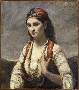 Jean-Baptiste Camille Corot Young Woman of Albano Spain oil painting artist